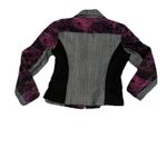 Nancy Bolen City Girl Motor Jacket 12 Artsy Herringbone Paisley Mixed Media Photo 1