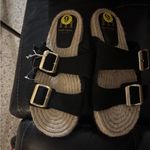 Haute Hippie NWT  Nikki Bllack leather sandals with Gold buckle size 9 Photo 1