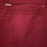 Dickies  Nurse Scrub Burgundy Short Sleeve Shirt Women’s Sz Small Photo 4