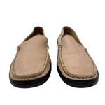 Tod's  Driving Loafers Penny Slip On Flats Leather‎ Rubber Beige Size 37 US 7 Photo 2