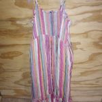 Gilli Striped Spaghetti Strap Maxi Dress Large Photo 0