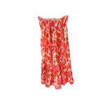 Cupshe  Red Floral Smocked Tiered Halter Midi Dress Vacation Resortwear Photo 5