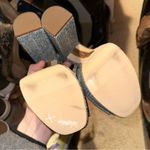 Sam Edelman Kori Platform Chunky Heels Washed New Blue Peep Toe Denim-look Photo 7