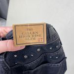 Ralph Lauren NWT Dark Gray The Callen High-Rise Slim Studded Women Jeans Size 27 Photo 14