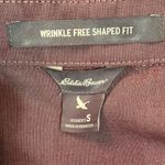 Eddie Bauer  Mauve Wrinkle-Free Stretch 3/4-Sleeve Button-Down Shirt‎ Size Small Photo 5