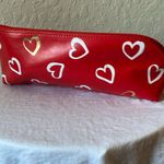 Kate Spade : Red Heart-Print Brushtone Pencil holder/Makeup holder- Gold Tone Photo 7