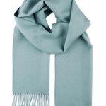 💙💖 NWT Shupaca 100% Baby Alpaca Wool Scarf in Sea Glass Blue Photo 0