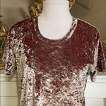 Feel the Piece  Arielle Pink Crushed Velvet Tee Photo 70