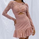 Selfie Leslie  | Hearts Afultter Long Sleeve Dress Photo 1