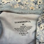 Summersalt  The Do It All Hi Rise Full Length Leggings Bloom in Powder Blue Sz 10 Photo 1