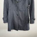 Kenneth Cole  Classic Womens Gray Wool Blend Peacoat Size 6 Photo 6