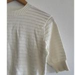 Madewell  Textural Stitch Cotton Sweater in Lighthouse, Size X-Small Photo 4