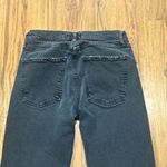 AGOLDE  Jeans Womens 25 Toni Straight Leg Faded Black Denim Distressed Raw Hem Photo 8