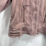 Anev Light Plum Purple Embellished Corduroy Jacket Zipper Detail Size Medium NEW Photo 5