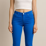 Cache Electric Blue Low Rise Skinny Jeans Women’s Size 2 Y2K Retro Vintage Photo 0