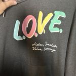 Aeropostale Aero One‎ LOVE Pullover Hoodie Gray Multi Unisex Large Long Sleeve Photo 2