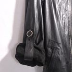 Kobakko (MR) Black Leather Suede Reversible Long Zip Up Jacket Size M Size M Photo 5