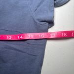 Hollister Corset Seamed Blue Gray Slate Crop Top Large Square Neck Short Sleeve Photo 5