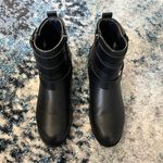 DV by Dolce Vit Dolce Vita Black Larabey Belted Leather Ankle Boots Photo 4