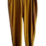Athleta Brooklyn Ankle Pant Tailored Fit Pull On Pocket Casual Mustard Yellow 12 Photo 0