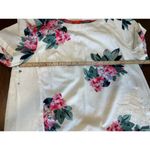 Joules Floral Linen Shift Dress Women 16 Beach Cruise Spring Easter Summer Stain White Photo 4