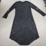 Red 23 Longline Cardigan Sweater Leather Sleeve Contrast Black Made USA Women M Size M Photo 1