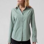 Athleta NWT  Midtown Shirt II Laser Cut XS Photo 0