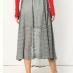 Stella McCartney embellished lace high low skirt Gray size 10 Photo 2