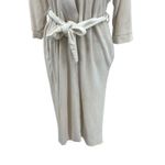 Christian Dior  Vintage Robe Super Soft Velvet Monogram Logo Cream Ivory Small Photo 6
