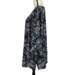 Catherines 3X-Large (26/28W) Top Button-Up Abstract 3/4 Roll-Tab Sleeve Pin-Tuck Photo 5