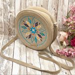 Toms Suede Canteen Embroidered Souks Crossbody Bag Photo 1