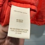 Free People We the Free Orange Ruffled Embroidered Boho Top, sz. Large EUC! Photo 7