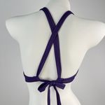 Elle NWT  Bikini Set Purple Gold Beaded Tassels Swimwear Size B85/XL Photo 5