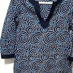 Vineyard Vines  Women XS Tunic Long Sleeve Blue Cotton Top Photo 2