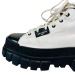 Palladium  White Revolt High Top Textile Tractor Platform Sneakers Size 7.5 Photo 2