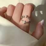 unisex Star ring sterling silver ring silver ring Cute ring cool ring ring of the day adjustable ring Photo 5