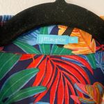 J. McLaughlin  Multicolor Floral Leaf Long Sleeve Button Down Women's size Medium Photo 1