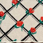 Anthropologie Anthro Maeve Cameron Trellis White Red Black Floral Cropped Sweater S Photo 4