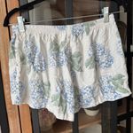 Piyama Maggie Pajamas Hydrangea Blue print button down shorts bottoms floral Size M Photo 3