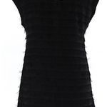 Kenneth Cole NWT $159 A Line Tiered Black Crew Neck Dress XS Photo 1