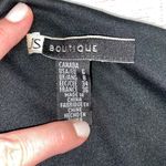 JS Boutique one shoulder rouched dress w/sequin appliqué black sz 6 Photo 12