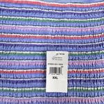 Gap Womens Babydoll Tank Dress XXL Blue Striped Rainbow Smocked Coastal Beachy Photo 9