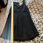 Free People  Black Strappy V-Neck Sleeveless Fit‎ & Flare Dress Size S Photo 9