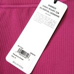 Alo Yoga NWT Ribbed High-Waist 7/8 Blissful Legging in Raspberry Sorbet S Photo 2