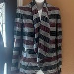 Jack by BB Dakota Jack gray striped open cardigan Photo 0
