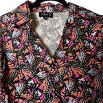 SYSS The Label Ruffle Sleeve Poplin Mini Dress Butterfly Print Boho Size Small Pink Photo 2