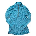 Zella Blue & White Quarter Zip Athletic Top XS Photo 0