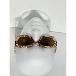 True Craft  Small Rectangle Marble Tortoise Shell Printed‎ Sunglasses Clear Brown Photo 6