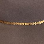 Mocha Brown Fedora Wool Hat with gold trim Photo 3