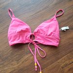 Maaji  Hot Pink Summer Chic Geometric Reversible Swim Bikini Top Size Medium Photo 0